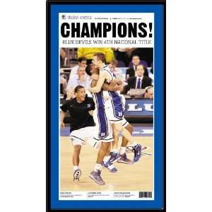   2010 NCAA National Championship Headlines Poster