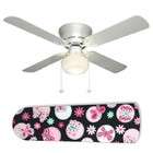   Concepts Pink Butterfly Black Butterflies 42 Ceiling Fan with Lamp
