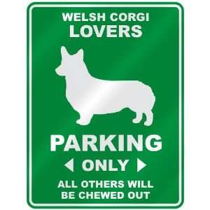   WELSH CORGI LOVERS PARKING ONLY  PARKING SIGN DOG: Home Improvement