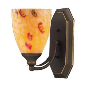  Elk 570 1B YW 1 Light Vanity In Aged Bronze and Yellow 