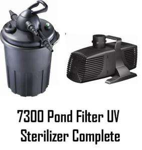 7300 Pond Filter UV Sterilizer Biological 24w BIO NEW  