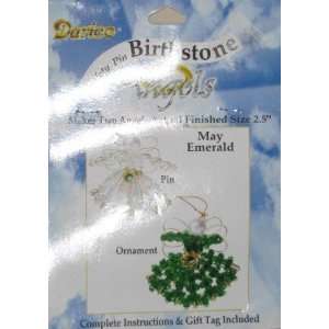 Safety Pin Birthstone Angel Kit   May (Emerald)