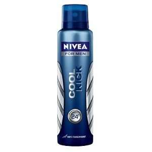 Nivea for Men Cool Kick Antiperspirant Spray (150ml 