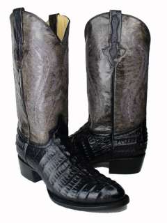 New *CROCODILE* Design Leather Cowboy Boots Mens 9  