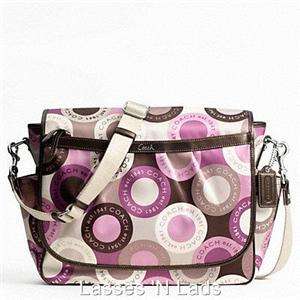 NWT COACH Snaphead Baby Diaper Messenger Laptop Crossbody Bag Pink 