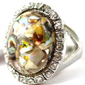   Cute Gemstone Diamante Surround Fashion Jewelry Finger Ring  