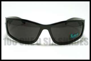 LOCS Popular Gangster Cholo Sunglasses Mens DARK BLACK Print Original 