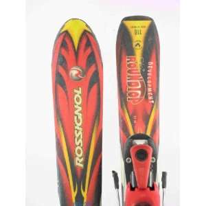  Used Rossignol Roundtop JR Edge Kids Snow Skis 110cm C 
