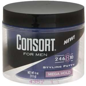  Consort for Men Styling Putty, Mega Hold 8, 4 oz (113 g 