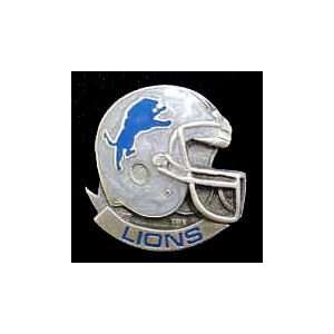 Detroit Lions Team Helmet Pin (Set of 2):  Sports 