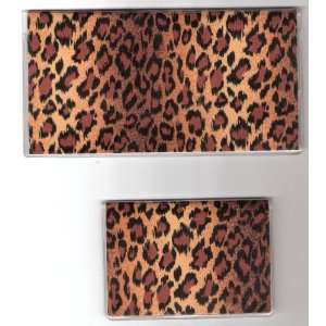  Checkbook Cover Debit Set Made with Cheetah Cat Spots 