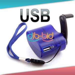 USB Hand Power Dynamo Torch Charger Cellphone  PDA  