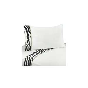   Twin Sheet Set for Lime Funky Zebra Bedding Collection: Home & Kitchen