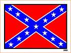 Rebel Confederate Flag NP 3 X 4 Bumper