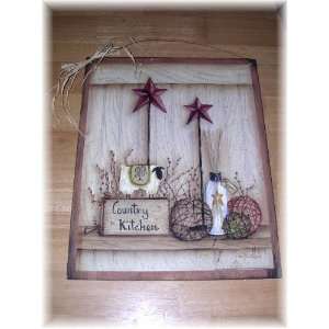  Country Kitchen Sheep Barn Stars Primitive Country Wooden 