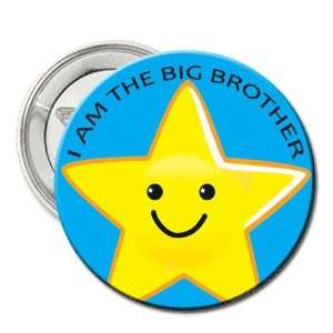  2.25 Button Pin Badge I Am the Big Brother   Baby 