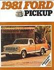 1981 Ford Pickup Truck Brochure F 100/F 150/F ​250/F 350