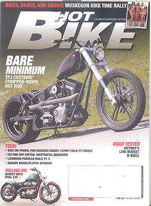 Hot Bike Magazine April 2012 Harley Chopped Sportster Panhead Muskegon 