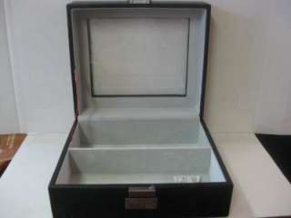 Large slot BLACK ATTRACTIVE Display Case Watch Jewelry Box Storage 