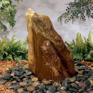 Henri Studio Bubbling Rock Fountain   Relic Lava   Single 