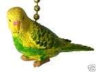   Tropical Pet Yellow Green Budgy Ceiling Home Decor Fan Pull Chain