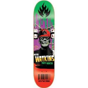  Black Label Watkins Party Monster Skateboard Deck   8.68 