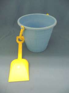 Blue Sand Pail Bucket and Shovel, Plastic #44655  
