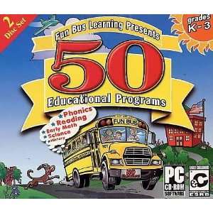  Fun Bus 50 Educational Programs Jewel Case Electronics
