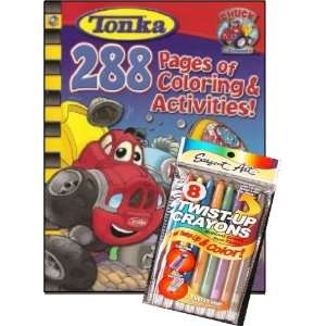  TONKA Truck Jumbo Coloring & Activity Book with Twist up 