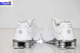   Shox NZ SI Plus GS Running Shoes Galaxy White Silver 7Y Womens sz 8.5