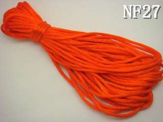 2mm Nylon Silk Chinese Knot Rattail Jewelry Cords Bracelet Threads 