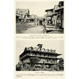  1922 Print Liberia Monrovia Market Water Street Africa 
