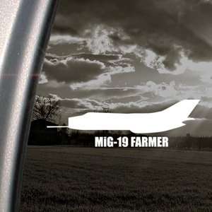  MiG 19 FARMER Decal Military Soldier Window Sticker 