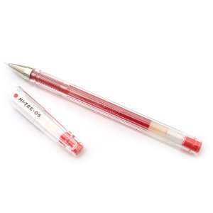  Pilot Hi Tec C Gel Ink Pen   0.5 mm   Basic Colors   Red 