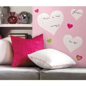    Heart Notepad Dry Erase Peel & Stick Wall Decals: Everything Else