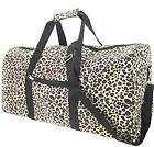 Leopard Duffle bags Travel Gym 22 Sports overnight Brown dance totes 