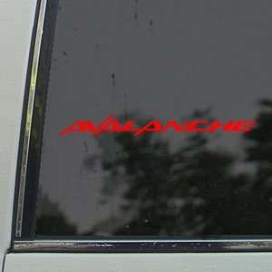  CHEVROLET AVALANCHE WINDSHIELD Red Decal Window Red 