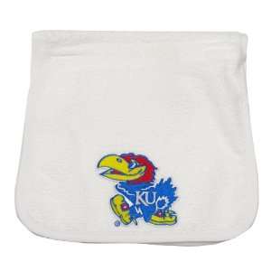  Kansas Jayhawks White Infant Burp Cloth Baby