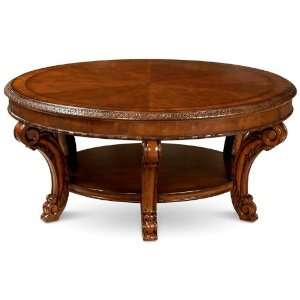  Old World Round Cocktail Table: Home & Kitchen