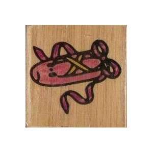   Shoe   Wood Mounted Rubber Stamp 1.25 x 1.25 Arts, Crafts & Sewing