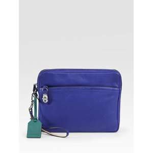    Reed Krakoff Voyage Leather Clutch/iPad Case   Cobalt Electronics