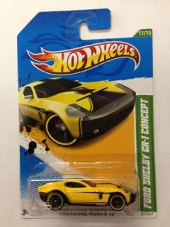 HOT WHEELS 2012 J Case C4982 72 Cars FORD SHELBY GR 1 CONCEPT TREASURE 