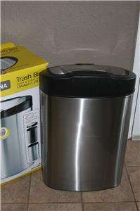 Tramontina 13 Gal Trash Bin Print and Stain free Stainless Steel New 