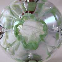 1960s Murano Vaseline Uranium Art Glass Ashtray  