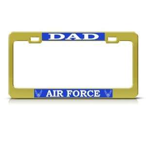  Us Air Force Dad Metal Military License Plate Frame Tag 