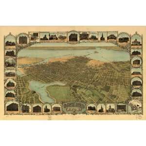  1899 map of Oakland, California