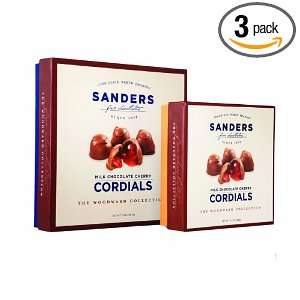 Sanders Woodward Milk Chocolate Cherry Cordials, 3.5 Ounce (Pack of 3)