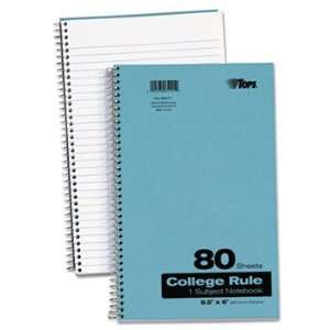   Notebook, College Rule, 6 x 9 1/2, White, 80 Sheets/Pad Electronics
