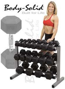 Body Solid 3 Tier Dumbbell Weight Rack GDR363  