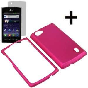   MS695 + Fitted Screen Protector  Rose Pink Cell Phones & Accessories